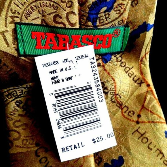 TABASCO New Orleans Neck Tie Mardi Gras - Picture 5 of 6
